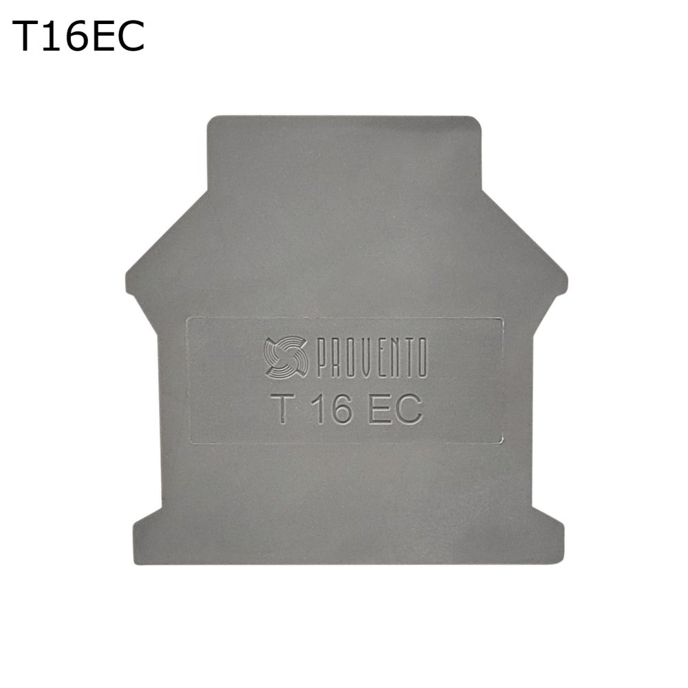 Крышка торцевая для винтовой клеммы 16 мм2, серая (T16EC)