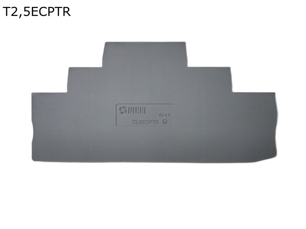 Крышка торцевая для 3-уровневой push-in клеммы 2,5 мм2, серая (T2,5ECPTR)