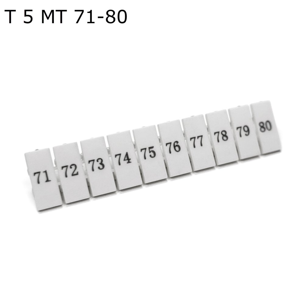 Полоса маркировочная 71-80, 50 шт. (T 5 MT 71-80)