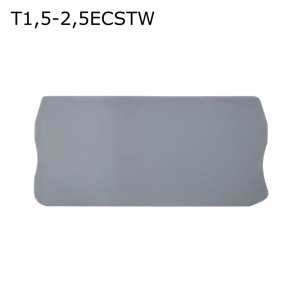 Крышка торцевая для 3-контактной пружинной клеммы 1,5-2,5 мм2, серая (T1,5-2,5ECSTW)