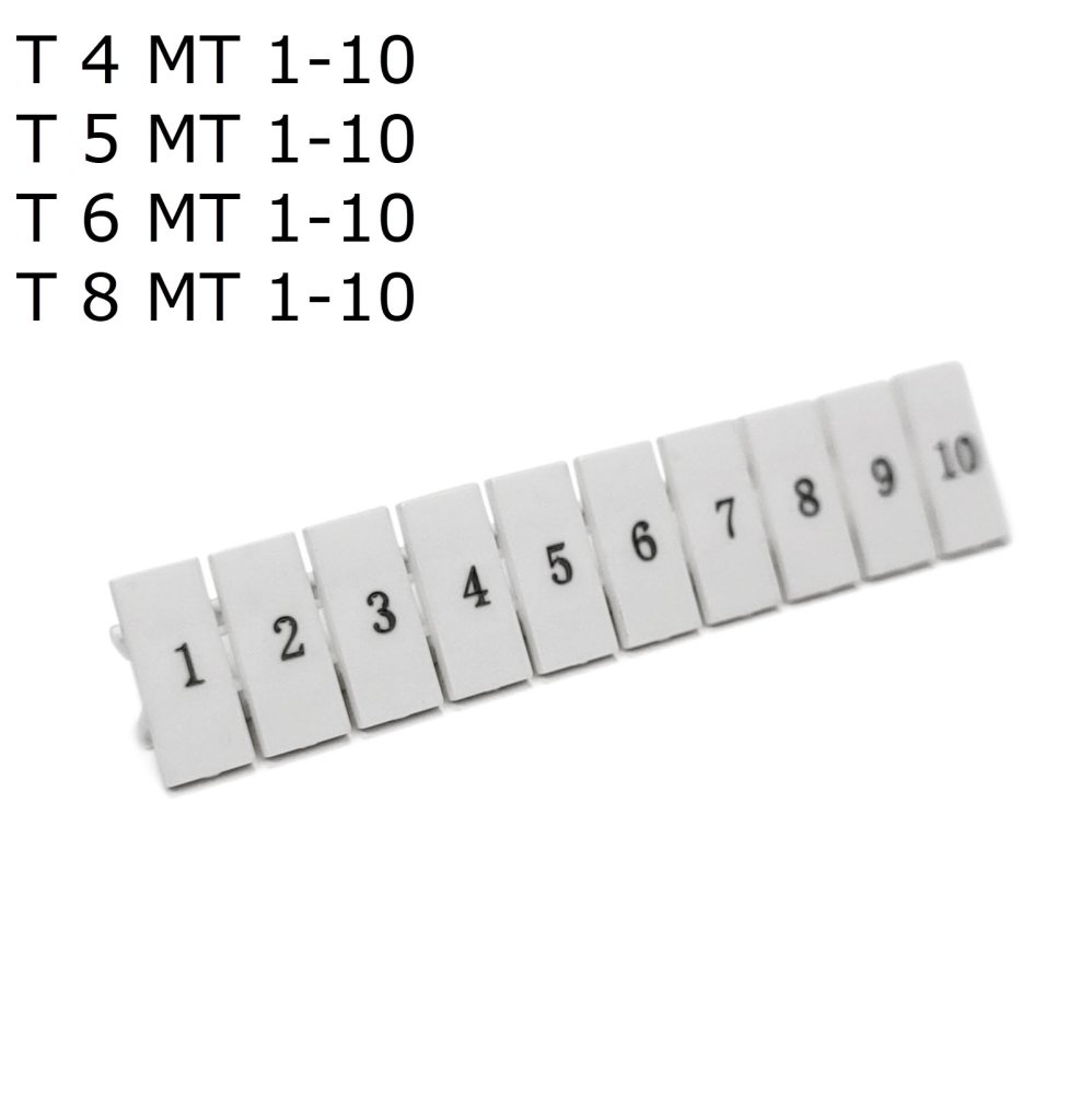 Полоса маркировочная 1-10, 50 шт. (T 8 MT 1-10)