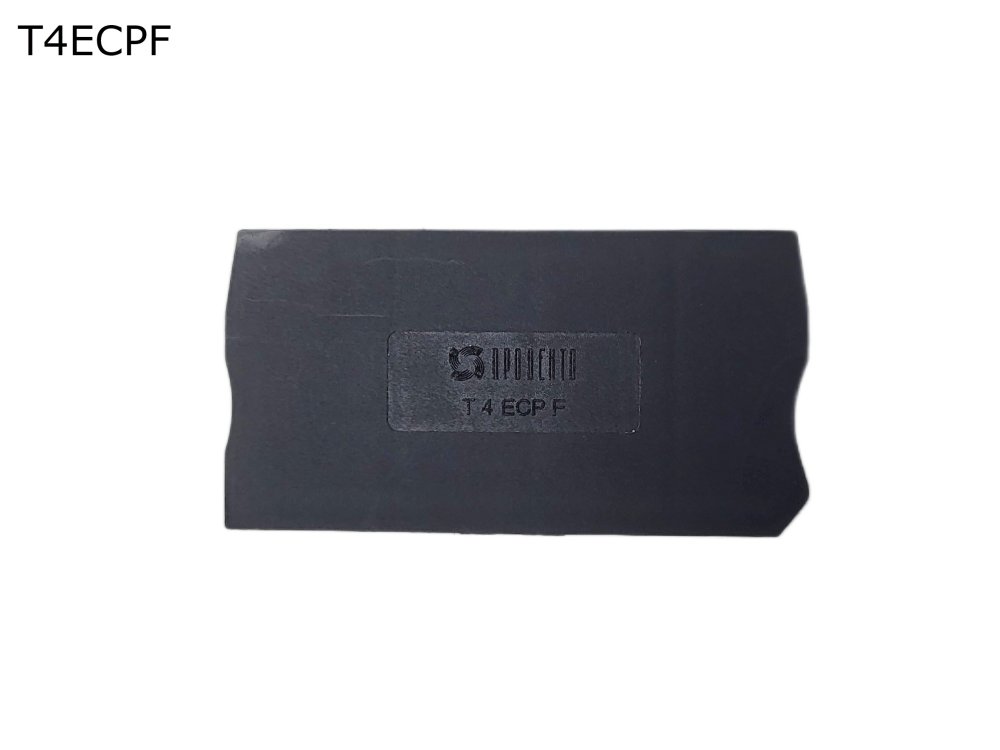 Крышка торцевая для push-in клеммы под предохранитель 4 мм2, черная (T4ECPF)