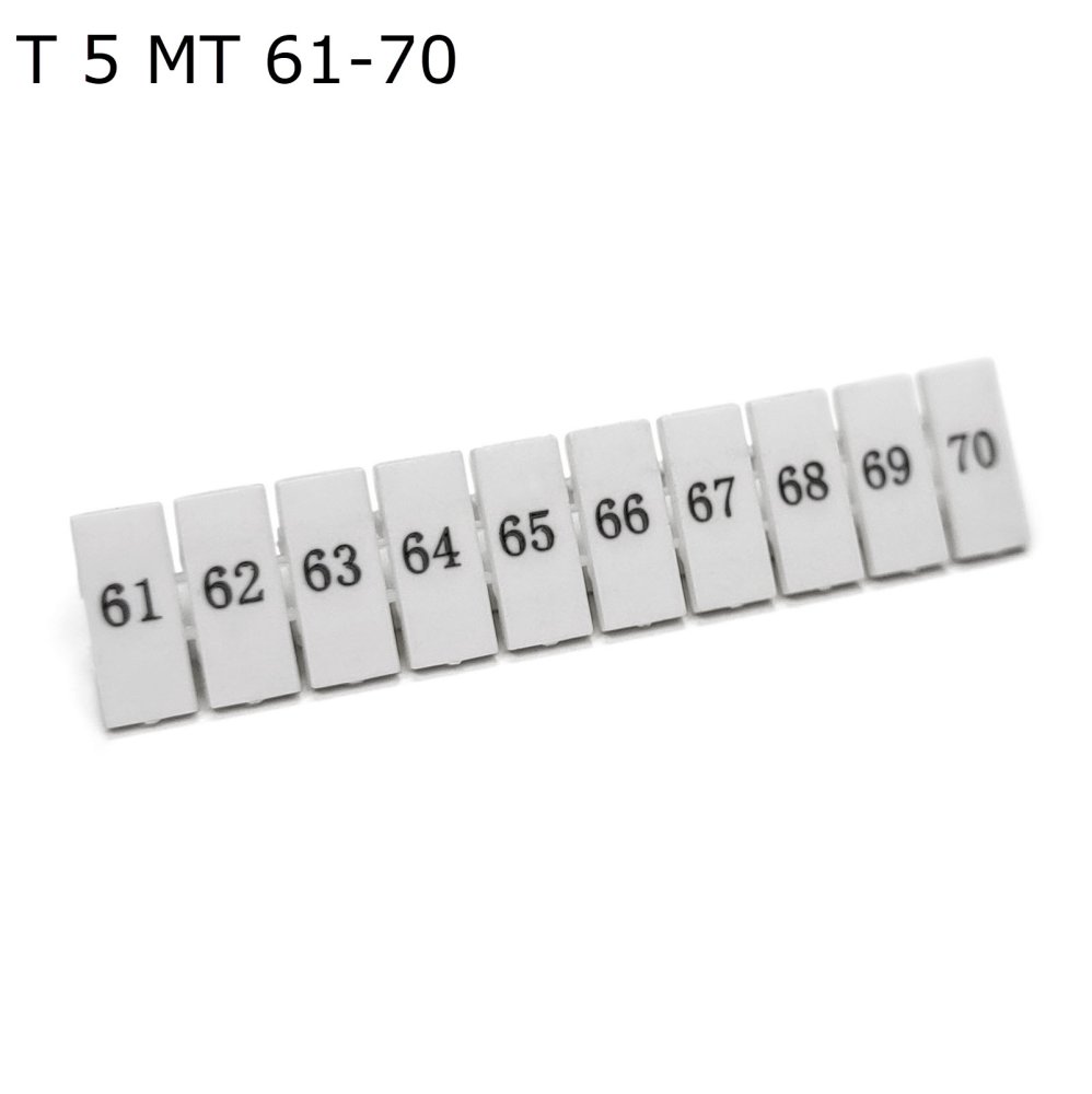 Полоса маркировочная 61-70, 50 шт. (T 5 MT 61-70)