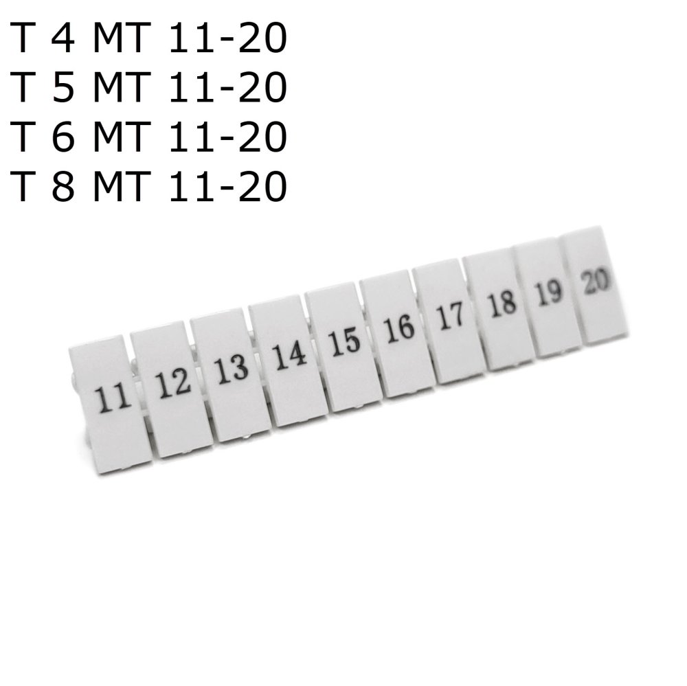 Полоса маркировочная 11-20, 50 шт. (T 8 MT 11-20)