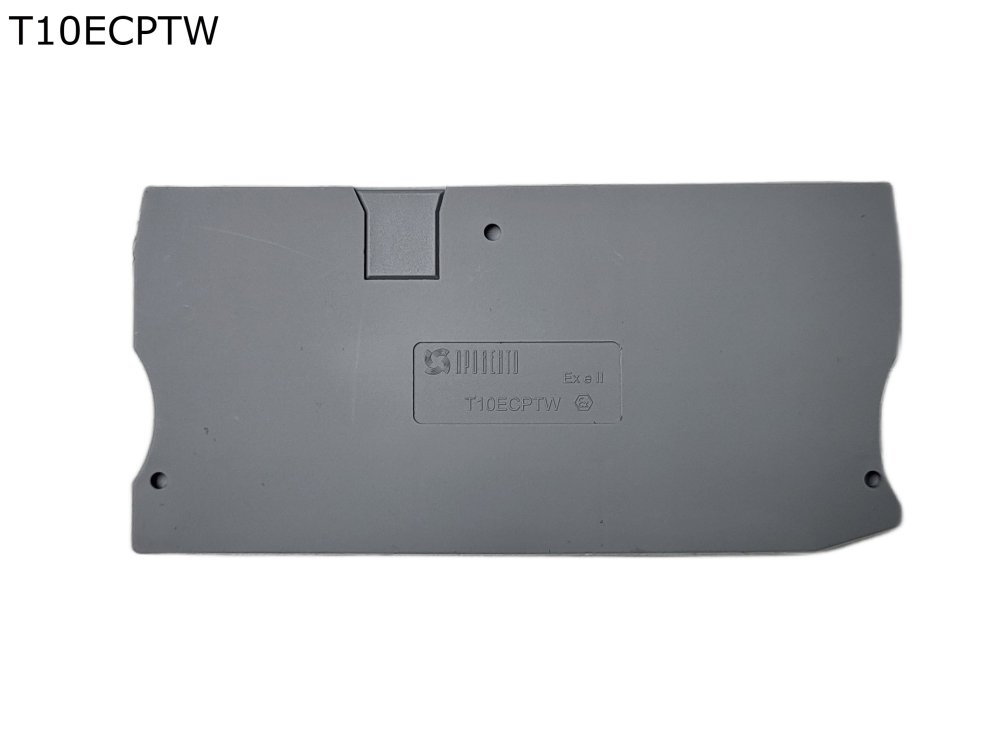 Крышка торцевая для 3-контактной push-in клеммы 10 мм2, серая (T10ECPTW)